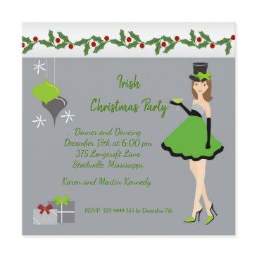 christmas irish party invitation
