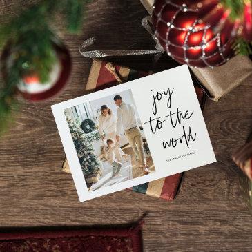 christmas photo family and joy to the family postinvitations