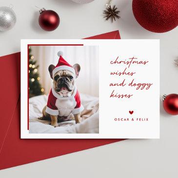 christmas wishes family pet dog puppy christmas holiday invitations