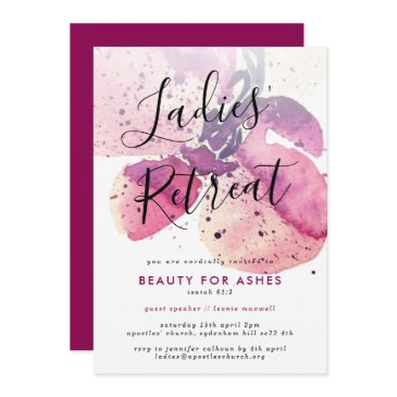 church ladies retreat/conference/event invitation
