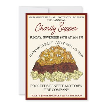 cincinnati chili ohio oh food spaghetti supper invitation