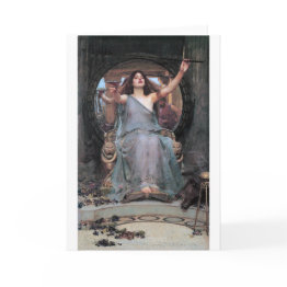 Small Circe Offering The Cup To Odysseus, Waterhouse Invitations Front View