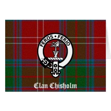 clan chisholm tartan & crest badge