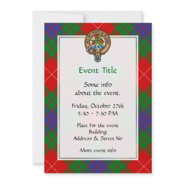 clan fraser crest invitation
