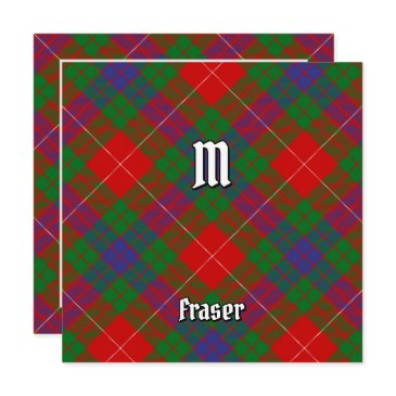 clan fraser tartan invitation
