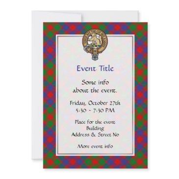 clan macgowan crest invitation