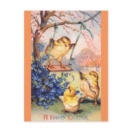 Small Clapsaddle: Swinging Biddy Postinvitations Front View