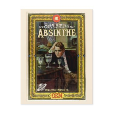 classic absinthe poster postinvitations