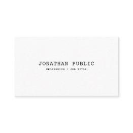 Small Classic Nostalgic Look Cool Design Sleek Plain Business Invitations Front View