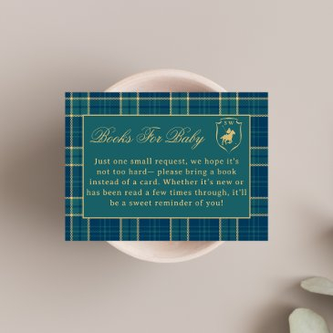 classic plaid polo equestrian books for baby enclosure invitations