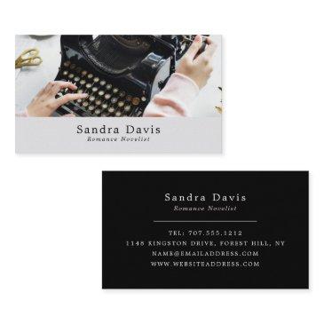 classic typewriter, writers business invitations