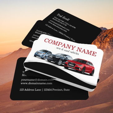 classy auto sales car dealer dealership business invitations