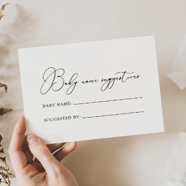 classy chic minimalist baby name suggestions invitations