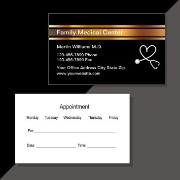 classy medical doctor appointment business invitations