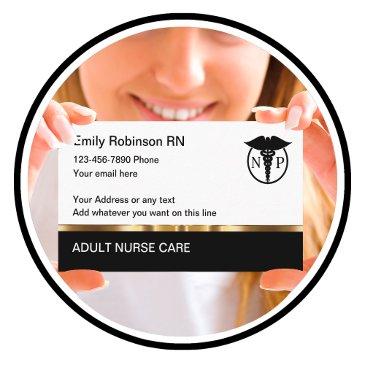 classy medical nurse practitioner business invitations