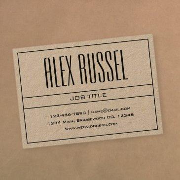 classy modern professional black on kraft paper business invitations