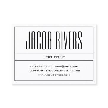 classy modern professional black & white business invitations