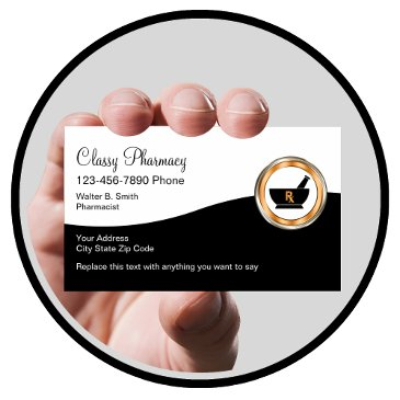 classy retail pharmacy business invitations