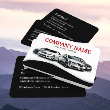 classy used car dealer business invitations