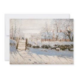 Small Claude Monet - The Magpie Invitation Front View
