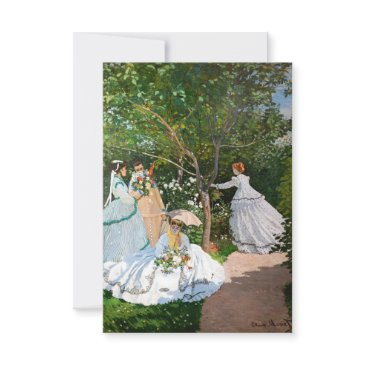 claude monet - women in the garden thank you invitations
