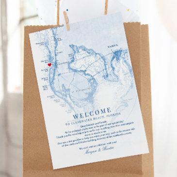 clearwater beach florida wedding welcome itinerary thank you invitations