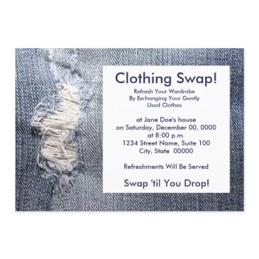 clothing swap invitations