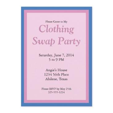 clothing swap party invitation