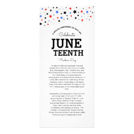 Small Cluster Of Stars | Juneteenth Information Invitations Front View