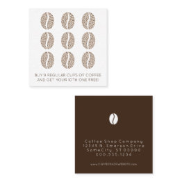 Small Coffee Beans Loyalty Front View