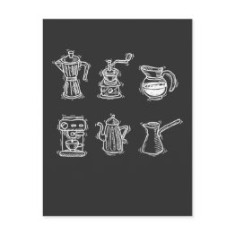 Small Coffee Maker Mill Please Hilarious Caffeine Addict Postinvitations Front View