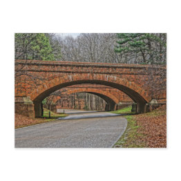 Small Colonial Historic Parkway #1 Postinvitations Front View