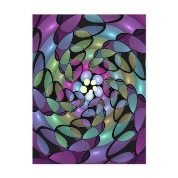 colorful movements abstract trippy fractal art postinvitations