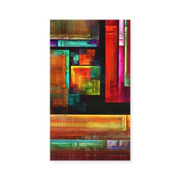 colorful squares modern abstract art pattern #04 business invitations