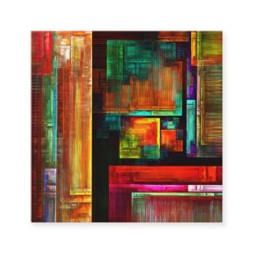 colorful squares modern abstract art pattern #04 enclosure invitations