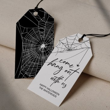 come hang with us halloween party gift tags