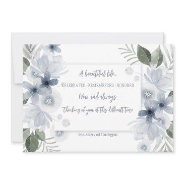 condolence floral invitations