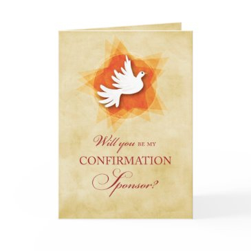 confirmation sponsor, dove, invitation request