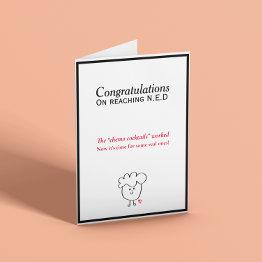 Small Congratulations Ned Invitations Front View