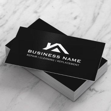 construction house roof logo real estate black business invitations