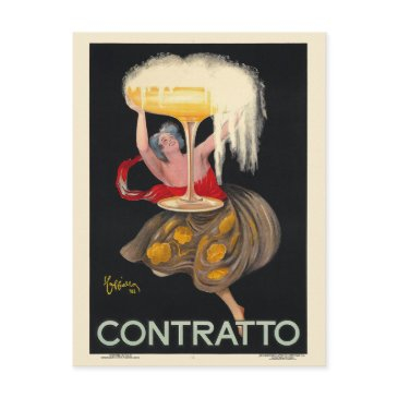 contratto france vintage poster 1922 postinvitations