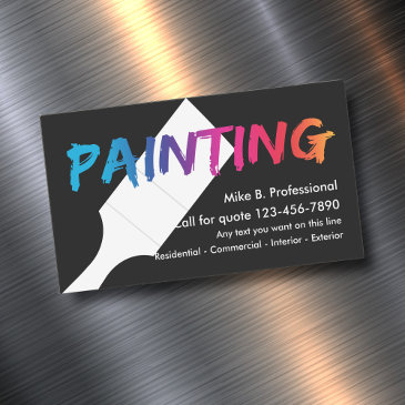 cool professional painter magnetic business invitations