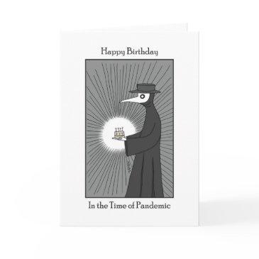 corona virus covid pandemic birthday plague doc invitations