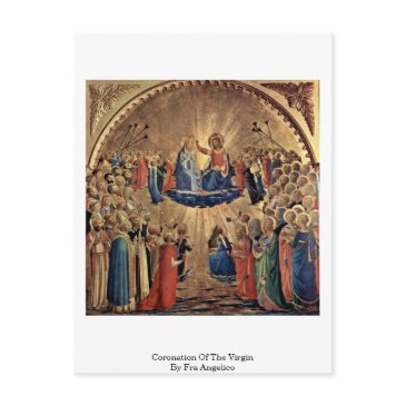 coronation of the virgin by fra angelico postinvitations