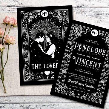 cosmic lovers | tarot wedding invitation