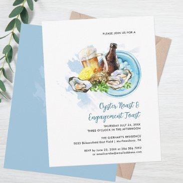 couple oyster roast engagement toast seafood party invitation