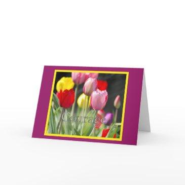 courage tulips, for cancer patient invitations