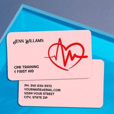 cpr trainer instructor business invitations