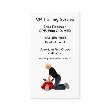 cpr training class instructor business invitations