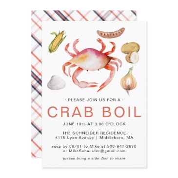 crab boil | seafood cookout party invitation